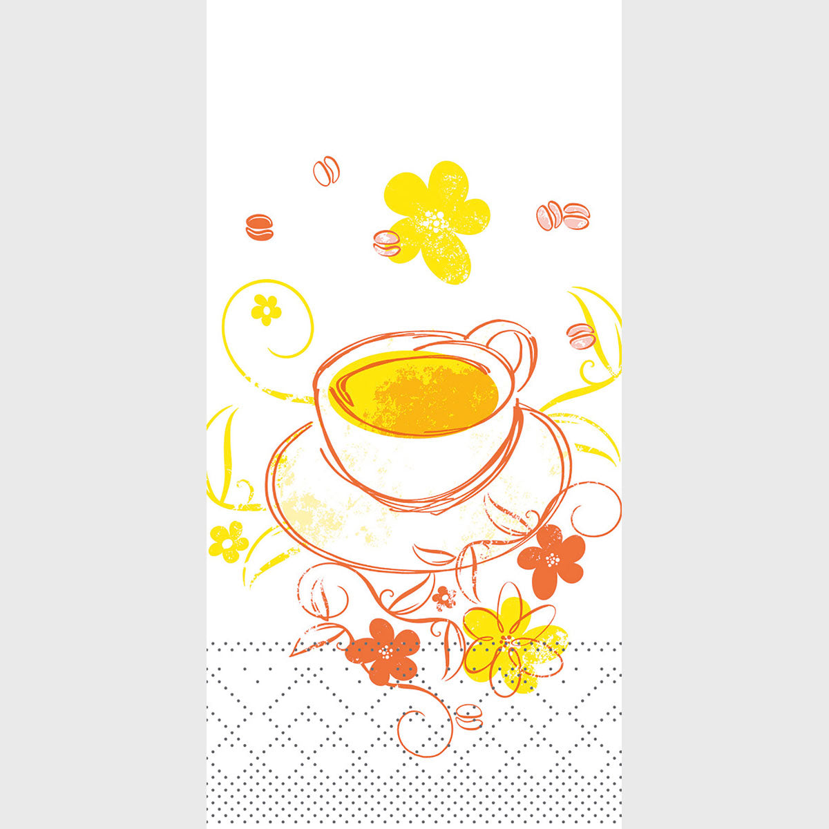 Serviette-Sunny-33x33-achtel-Falz-88804